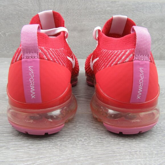 Nike Air Vapormax Flyknit 3 Track Red White Pink Women's Size 7 Shoes NEW - Picture 8 of 13